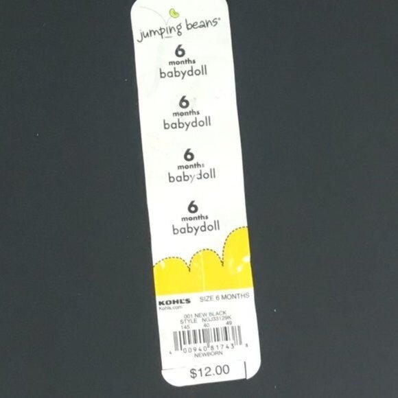 Babys 1st Halloween Sleepwear & Black Babydoll Outfit Set Size 6 Months - Picture 9 of 9